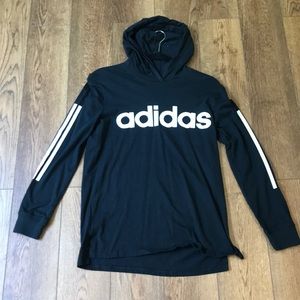 Adidas long sleeve shirt with hood